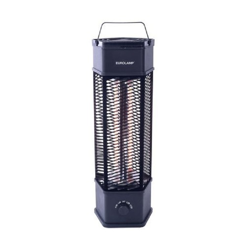 ΘΕΡΜΑΣΤΡΑ ΗΛΕΚΤΡΙΚΗ EUROLAMP 300-42052 CARBON 1500W ΠΥΡΓΟΣ ΠΕΡΙΣΤΡΕΦΟΜΕΝΟΣ ΜΑΥΡΟΣ IPX4